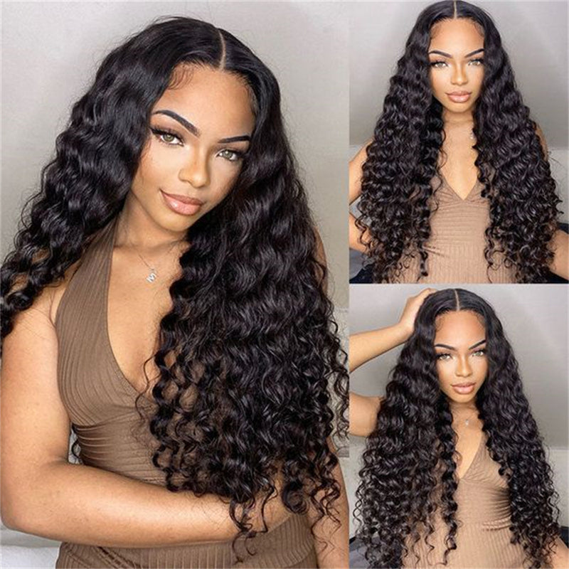 13x4 lace wavy human hair wig, view 2 - MRSLM
