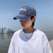 washed cotton duck bill cap, view 9 - MRSLM