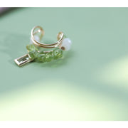 single flower tassel earring, view 6 - MRSLM
