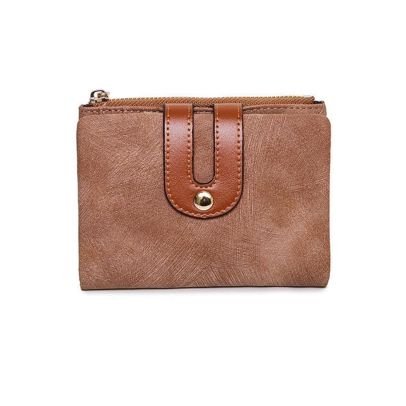 pu leather short wallet, view 7 - MRSLM