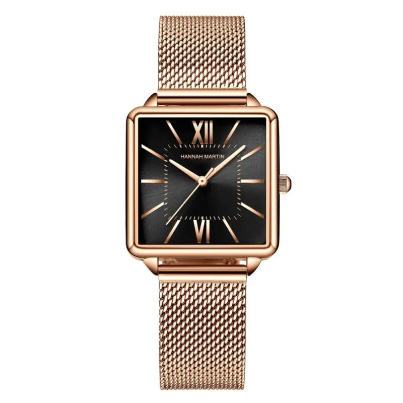 women's square watch with Japan quartz movement, view 3 - MRSLM