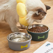 silicone non-slip pet bowl, view 7 - MRSLM