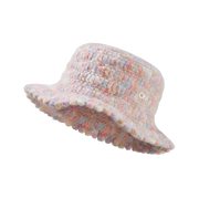 rainbow knitted wool blend beanie, view 2 - MRSLM