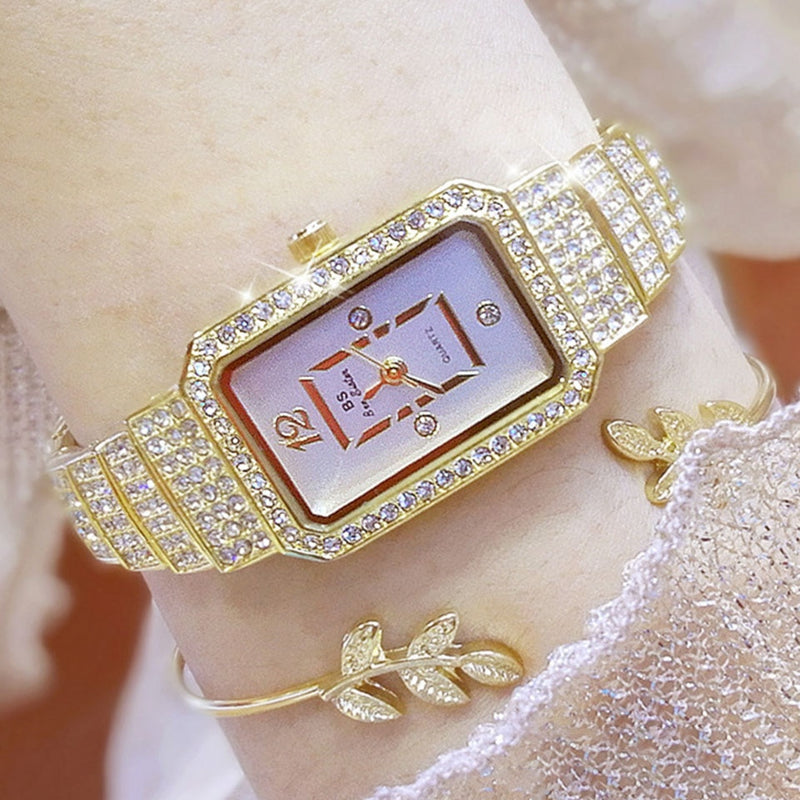 full diamond ladies quartz watch - MRSLM
