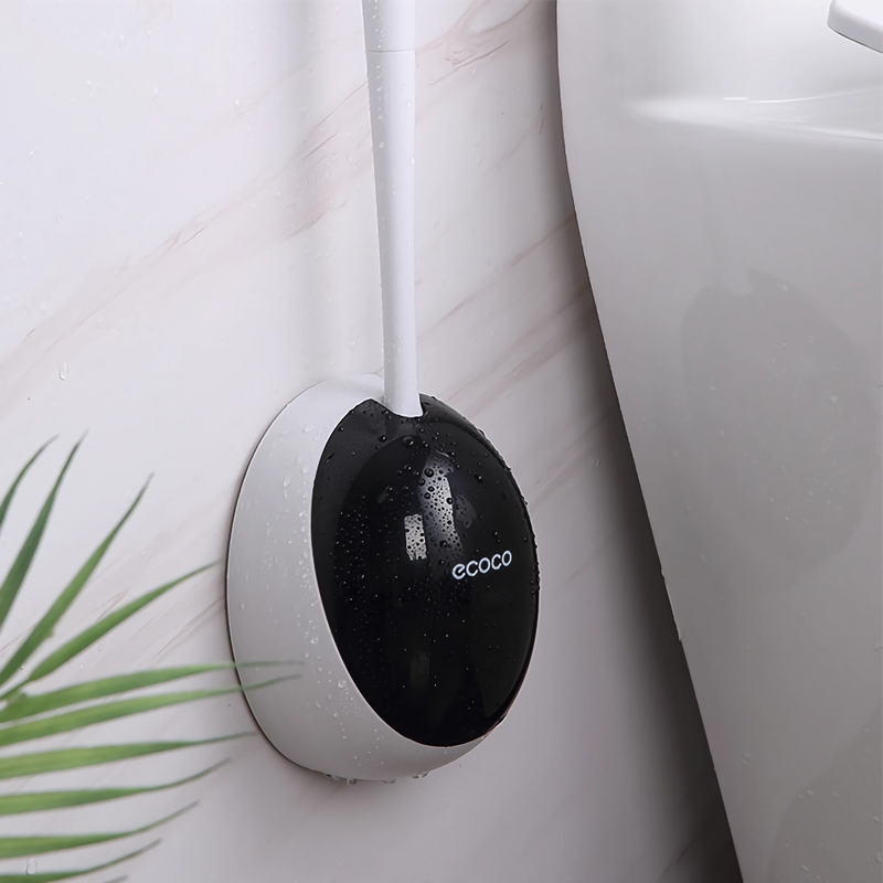 long handle toilet brush with holder, view 7 - MRSLM