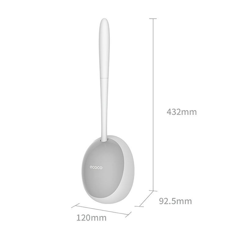 long handle toilet brush with holder, view 8 - MRSLM