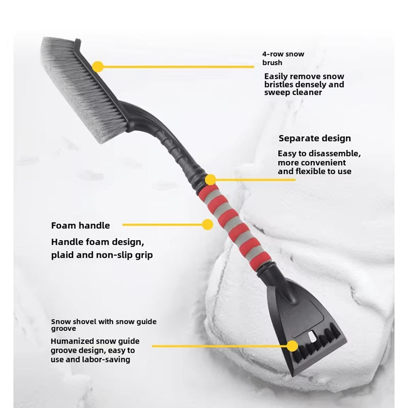 2-in-1 car snow brush and ice scraper, view 8 - MRSLM