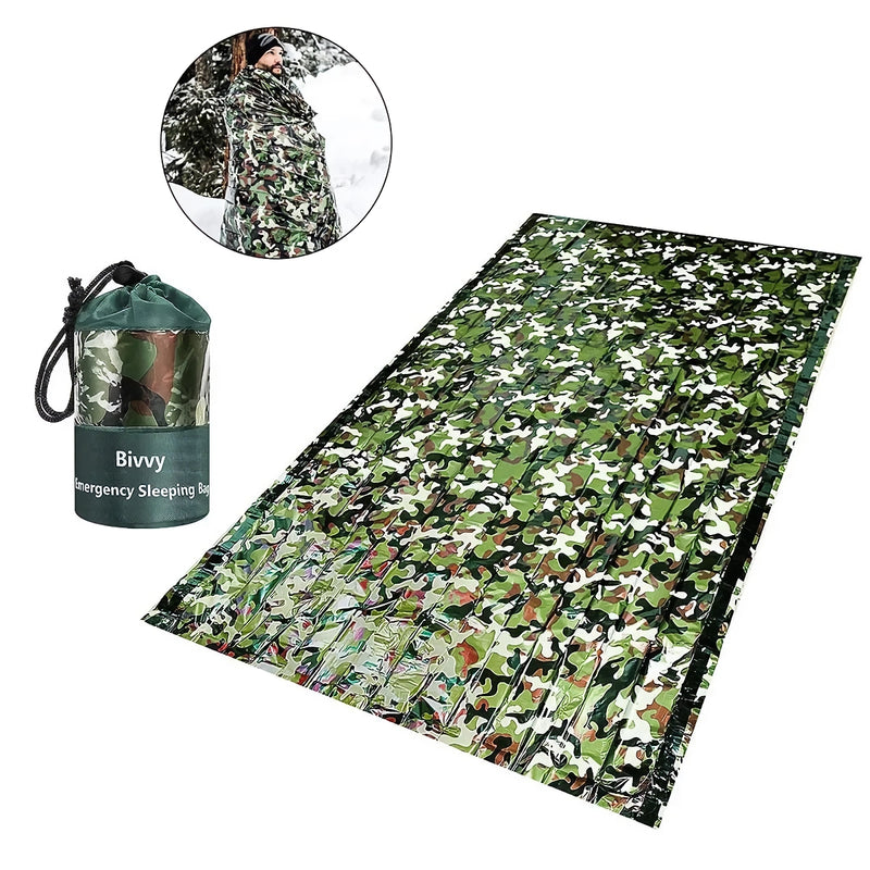 camouflage waterproof emergency sleeping bag - MRSLM