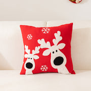 Embroidered Christmas pillow cover, view 5 - MRSLM
