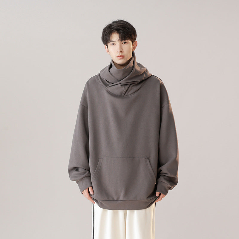 hooded turtleneck workwear sweater, view 7 - MRSLM