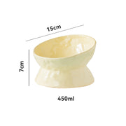 ceramic cat food and water bowl, view 6 - MRSLM
