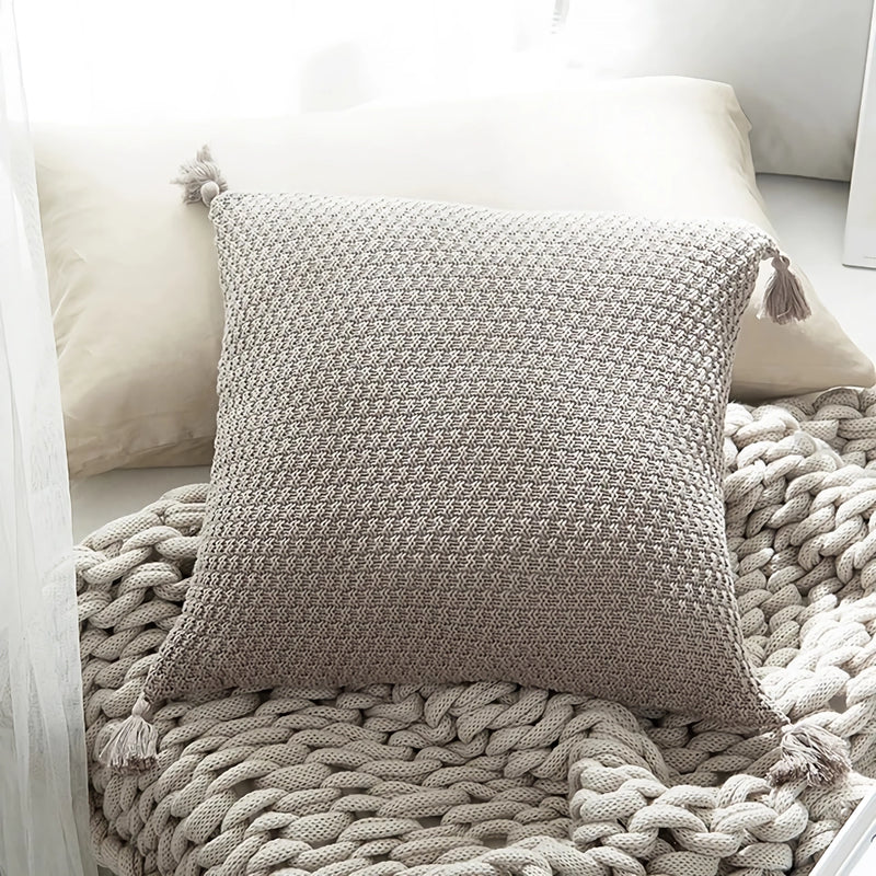 Crochet cotton pillow cover, view 4 - MRSLM