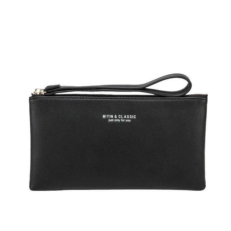 long pu leather zipper wallet, view 3 - MRSLM