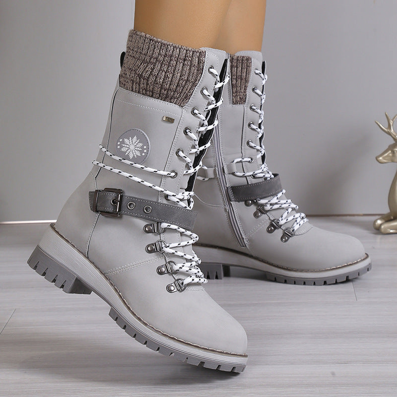Fur-lined snow boots, view 3 - MRSLM