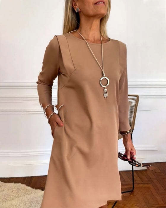 Casual Solid Color Women&