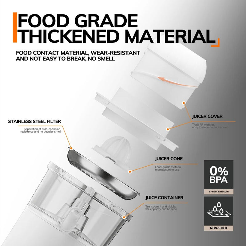 stainless steel electric citrus juicer, view 8 - MRSLM