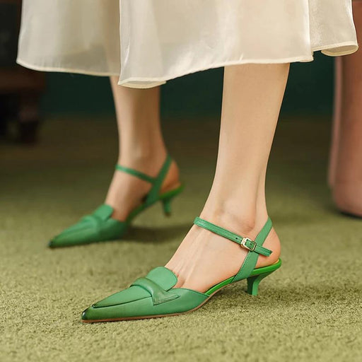 leather slingback heels - MRSLM