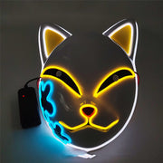 light-up cosplay party mask, view 2 - MRSLM