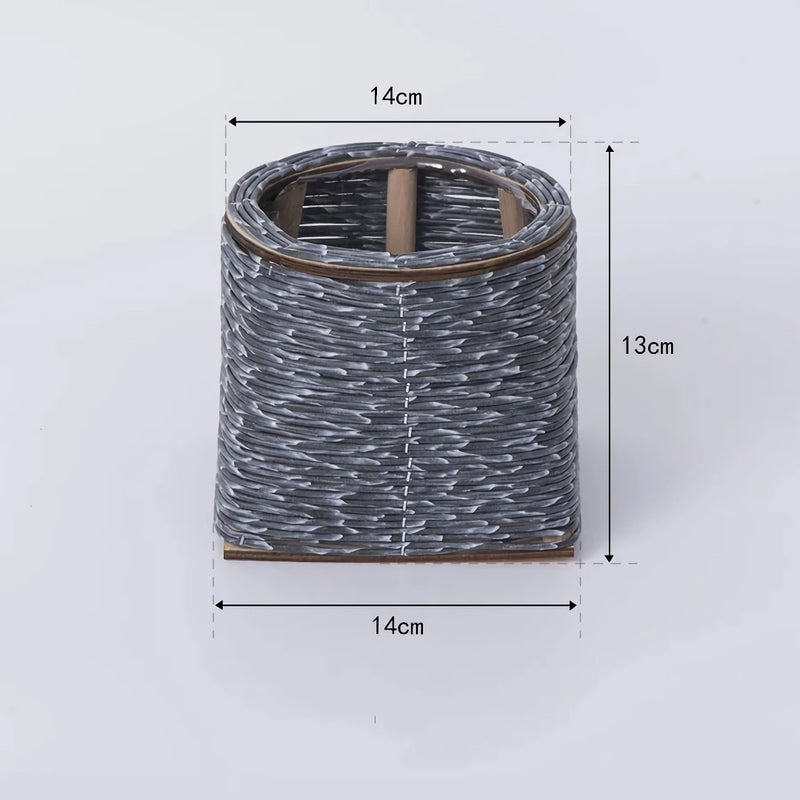 nordic imitation rattan flower pot, view 2 - MRSLM