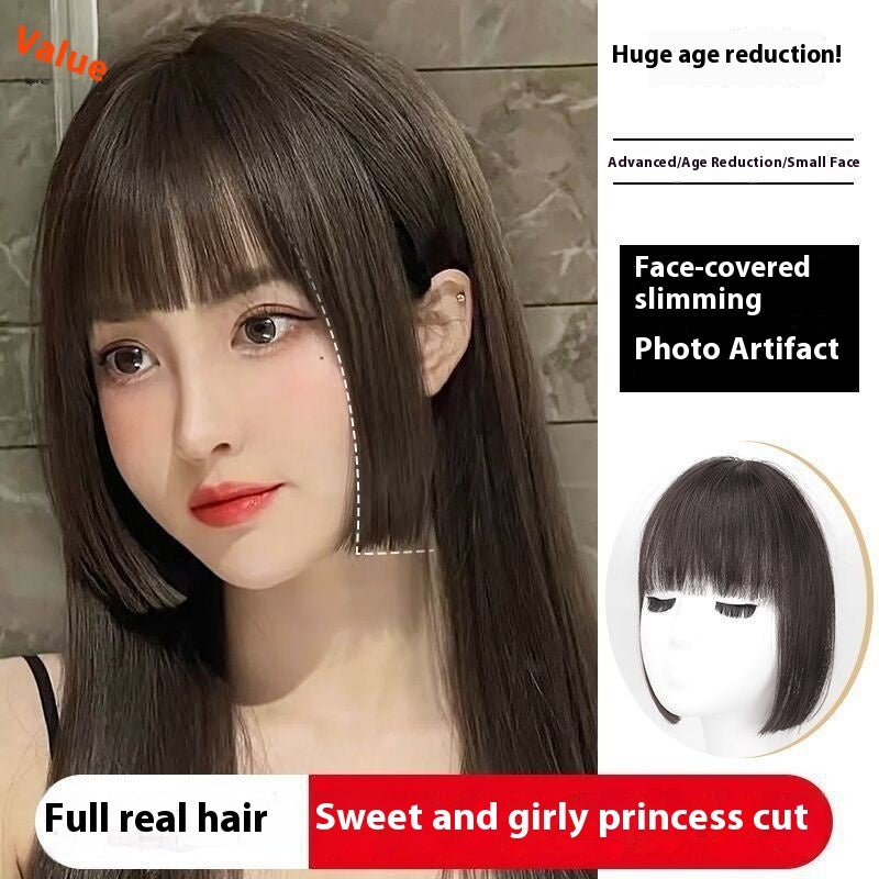 princess cut bangs wig, view 2 - MRSLM