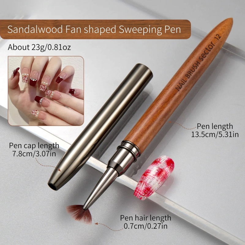 reusable nail liner brush, view 10 - MRSLM
