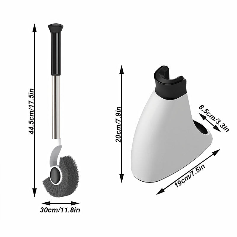 toilet brush set with stainless steel handle, view 7 - MRSLM