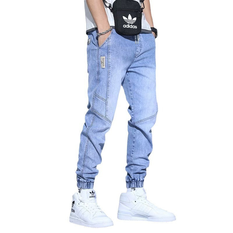 men's ankle-tied harem jeans, view 5 - MRSLM