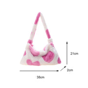 plush shoulder handbag, view 21 - MRSLM
