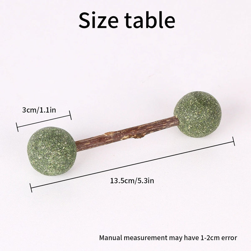 catnip dumbbell toy for cats, view 7 - MRSLM