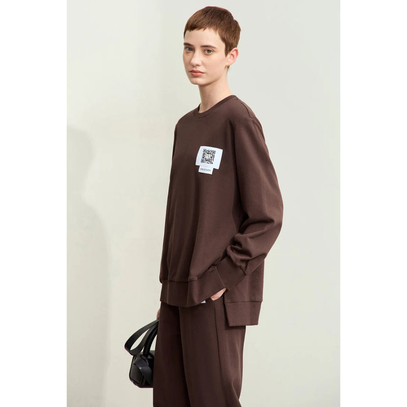 minimalist sporty o-neck sweatshirt, view 6 - MRSLM
