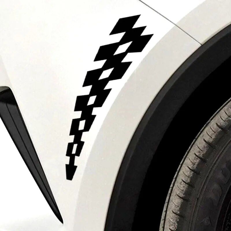 checkered flag car stickers, view 8 - MRSLM