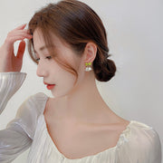green bowknot stud earrings - MRSLM
