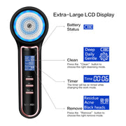 electric facial cleansing brush with pore vacuum, view 7 - MRSLM