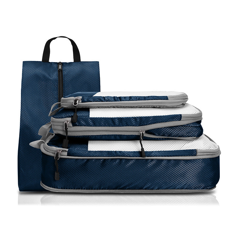 travel packing cubes and shoe bag set, view 2 - MRSLM