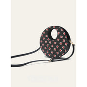 round heart-print crossbody bag, view 5 - MRSLM