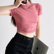 slim summer crop top, view 7 - MRSLM