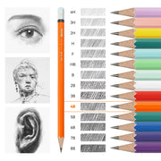 14-pack sketching pencil set, view 7 - MRSLM