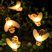solar-powered honey bee string lights, view 5 - MRSLM