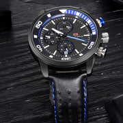 men's three-eye sports quartz watch - MRSLM