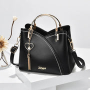 PU leather bucket crossbody bag, view 3 - MRSLM