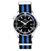 men's automatic mechanical canvas strap watch, view 7 - MRSLM