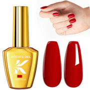 red gel nail polish, view 3 - MRSLM