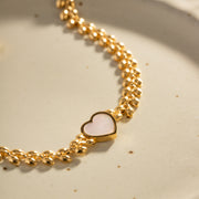 heart pendant bracelet, view 7 - MRSLM