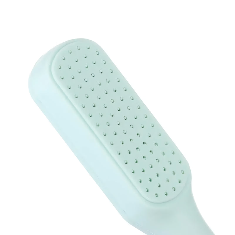 self-cleaning massage hair brush, view 10 - MRSLM