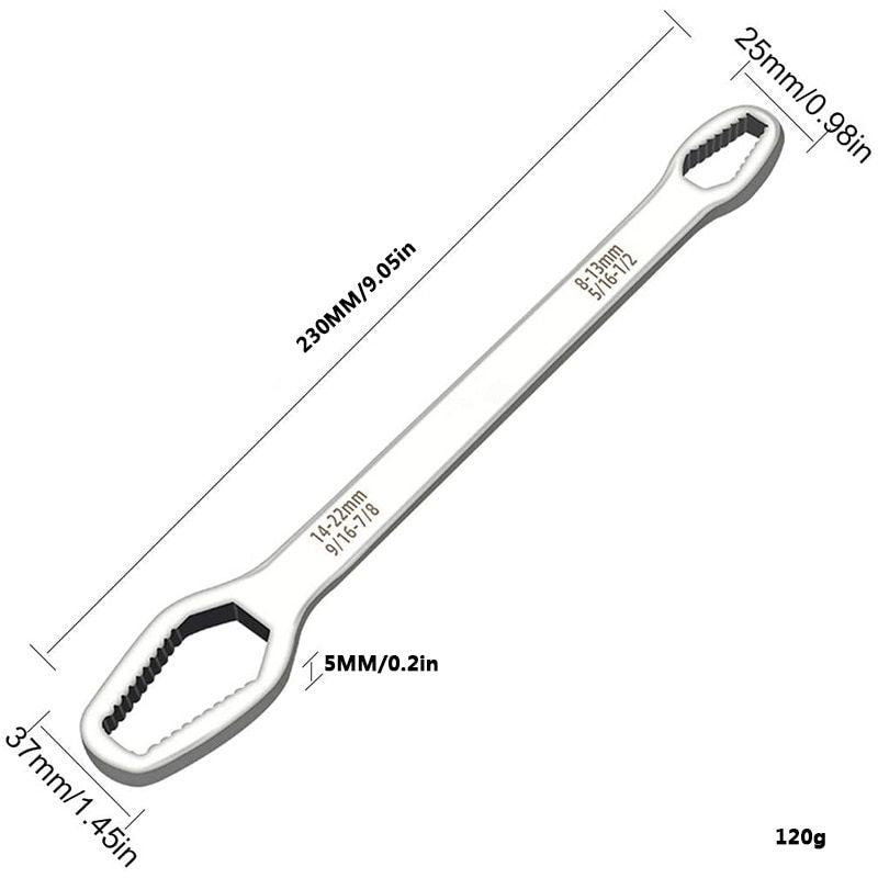double-head ratchet wrench, view 9 - MRSLM