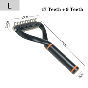 double-sided pet deshedding brush, view 6 - MRSLM