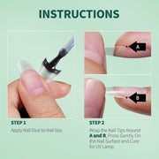 short half cover false nail tips, view 15 - MRSLM