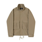 vintage lapel overalls jacket khaki, view 6 - MRSLM