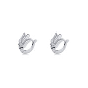 titanium steel trident earrings, view 4 - MRSLM