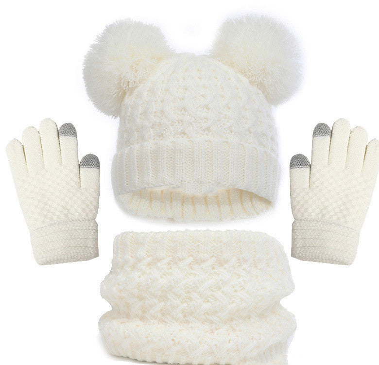 Kids' hat scarf gloves set, view 8 - MRSLM